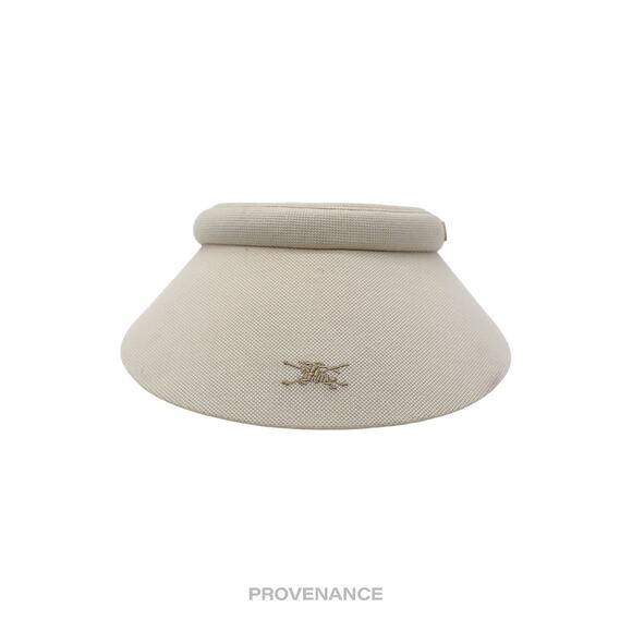 🔴 Burberry Knight Logo Golf Visor - Chalk Nova Check - Picture 1 of 8